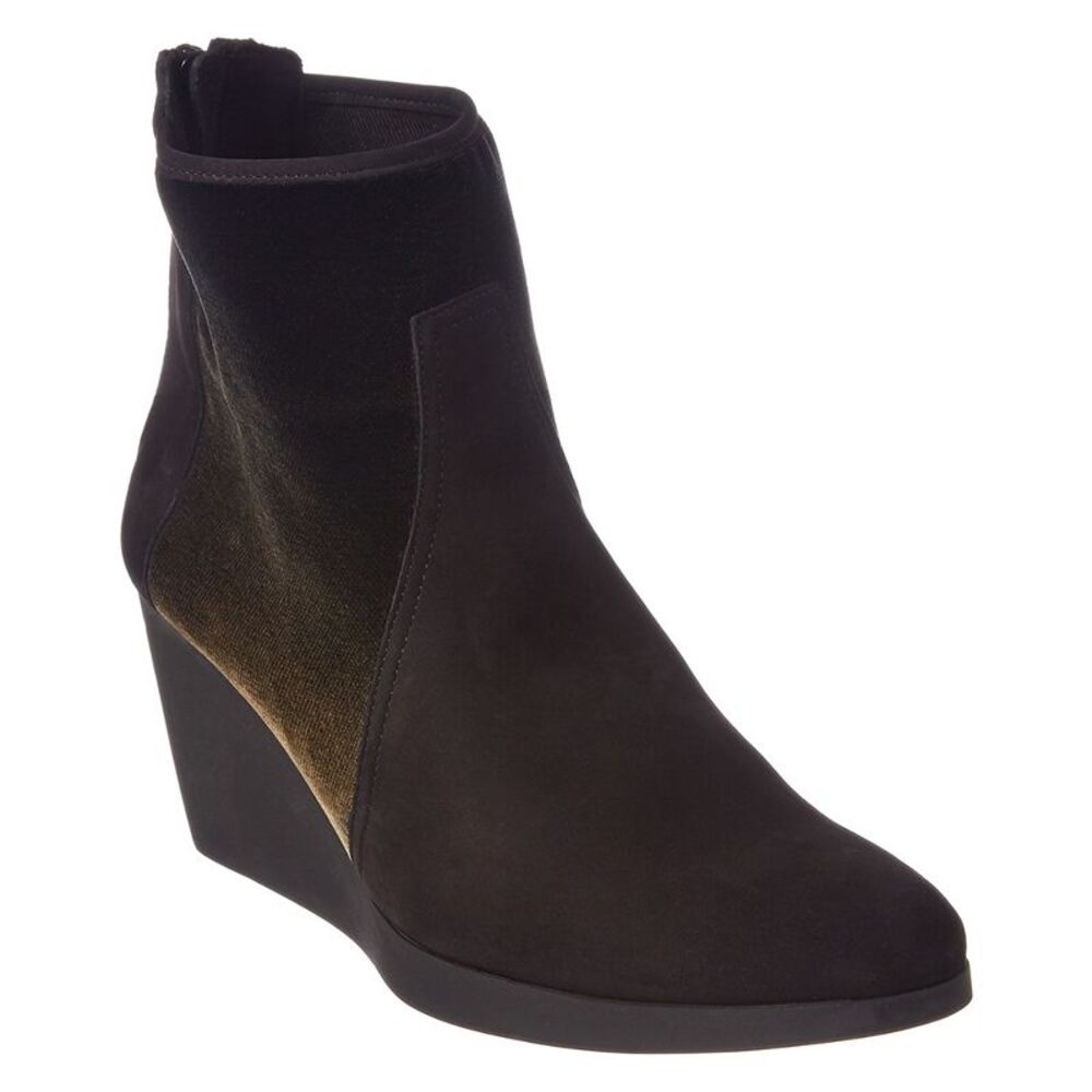 Arche Vitage Suede Wedge Bootie, Black